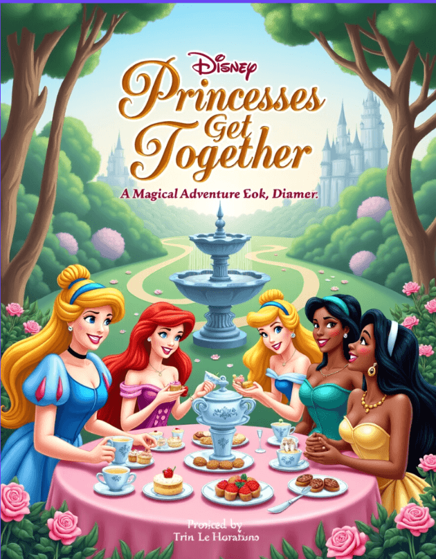 Disney's Princesses Get Together: Coloring Book